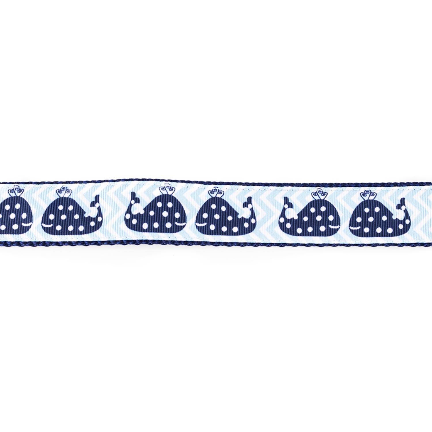 Blue Whales on Seafoam Blue Collar - Beach & Dog Co.