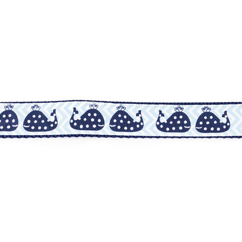 Blue Whales on Seafoam Blue Collar - Beach & Dog Co.