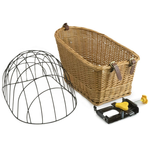 Cape May Rear Mount Bike Basket with Cage - Beach & Dog Co.