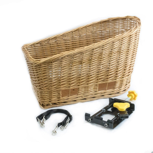 Cape May Rear Mount Bike Basket with Cage Beach Dog Co. Beach and Dog Co