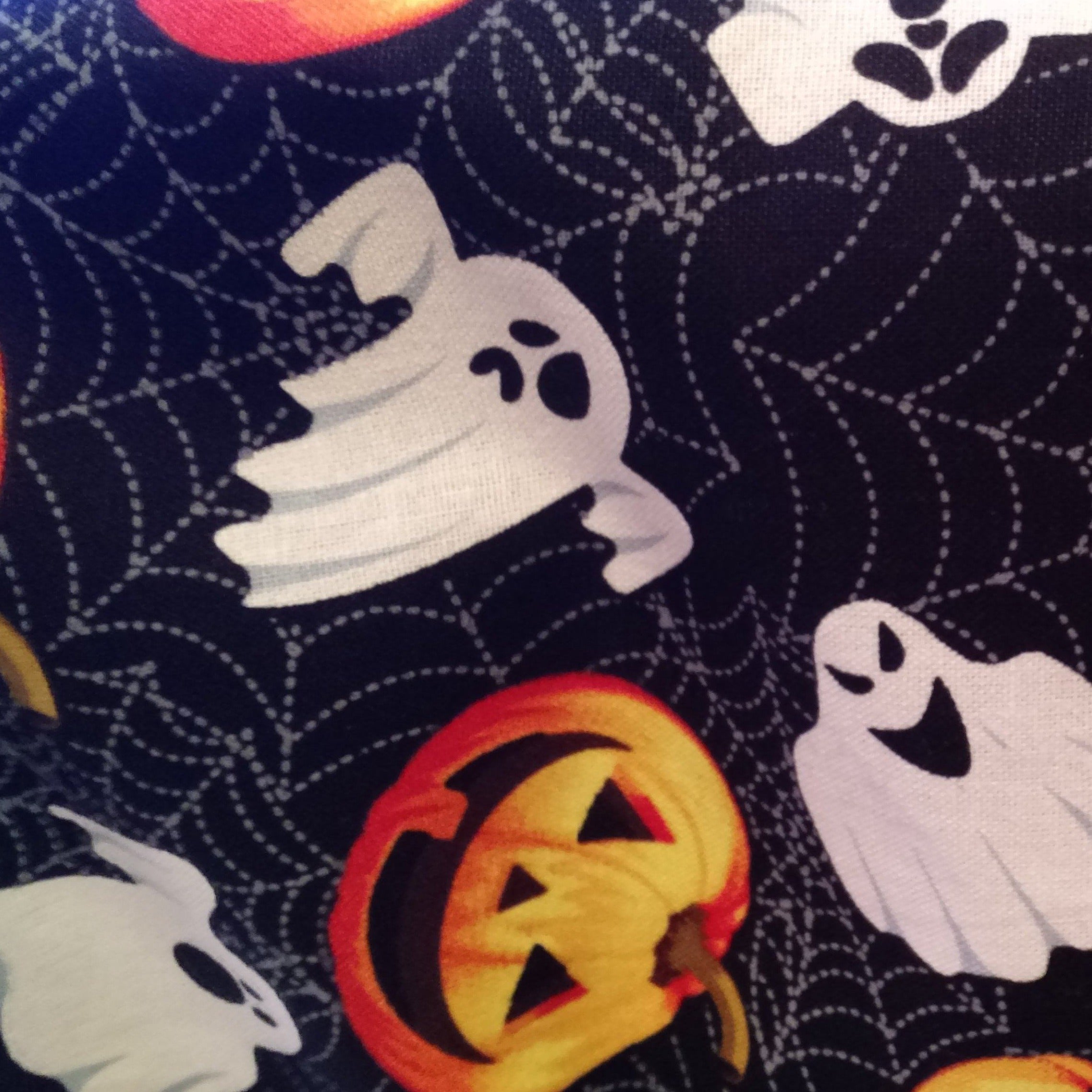 Ghost and Pumpkin Basket Liner