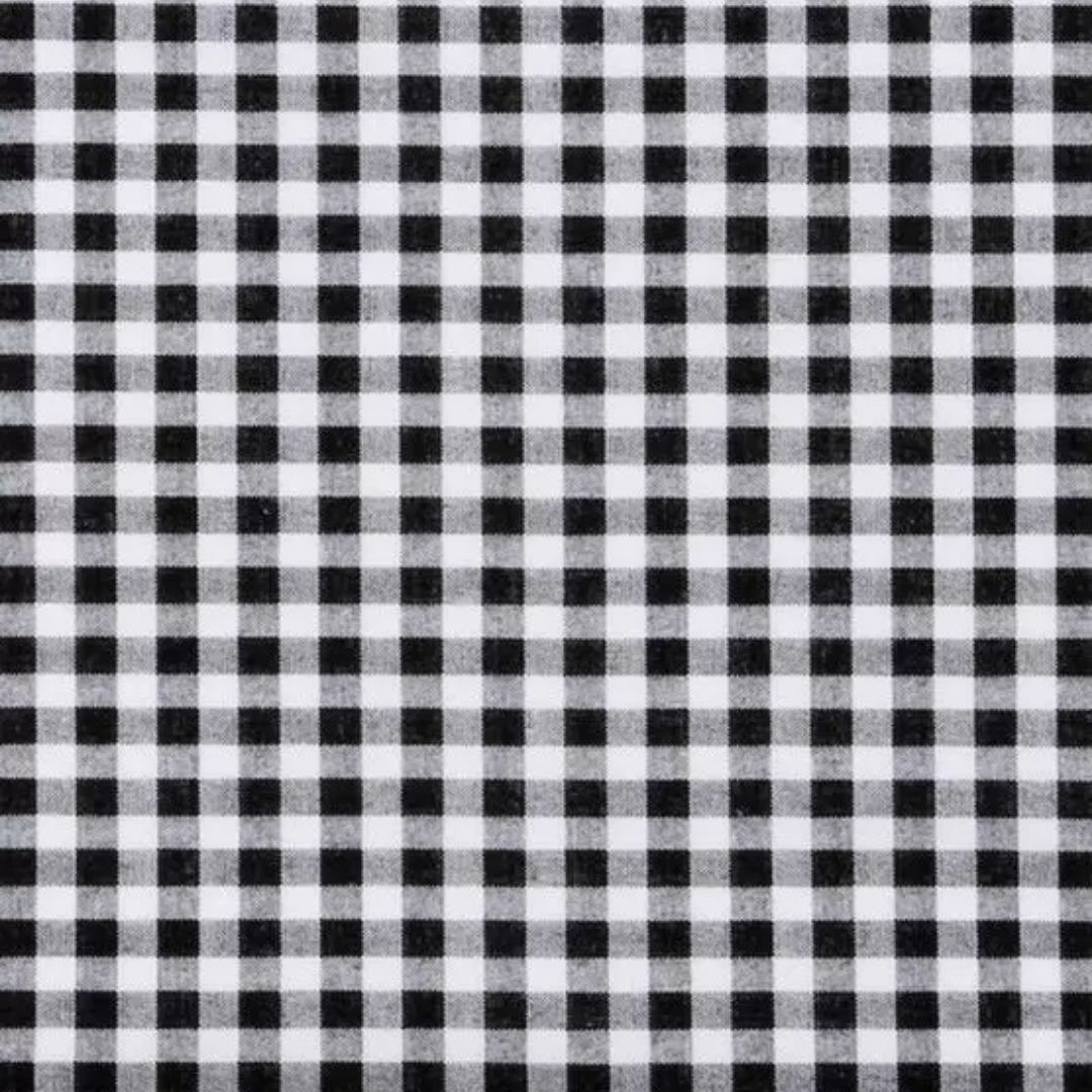 Black Gingham Basket Liner