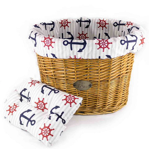 Anchors Away Basket Liner - Beach & Dog Co.