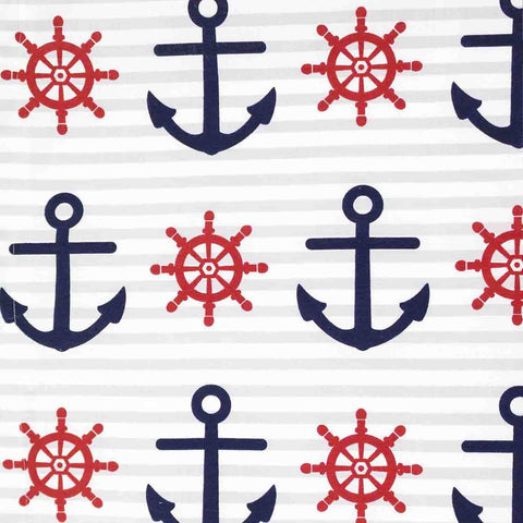 Anchors Away Basket Liner - Beach & Dog Co.