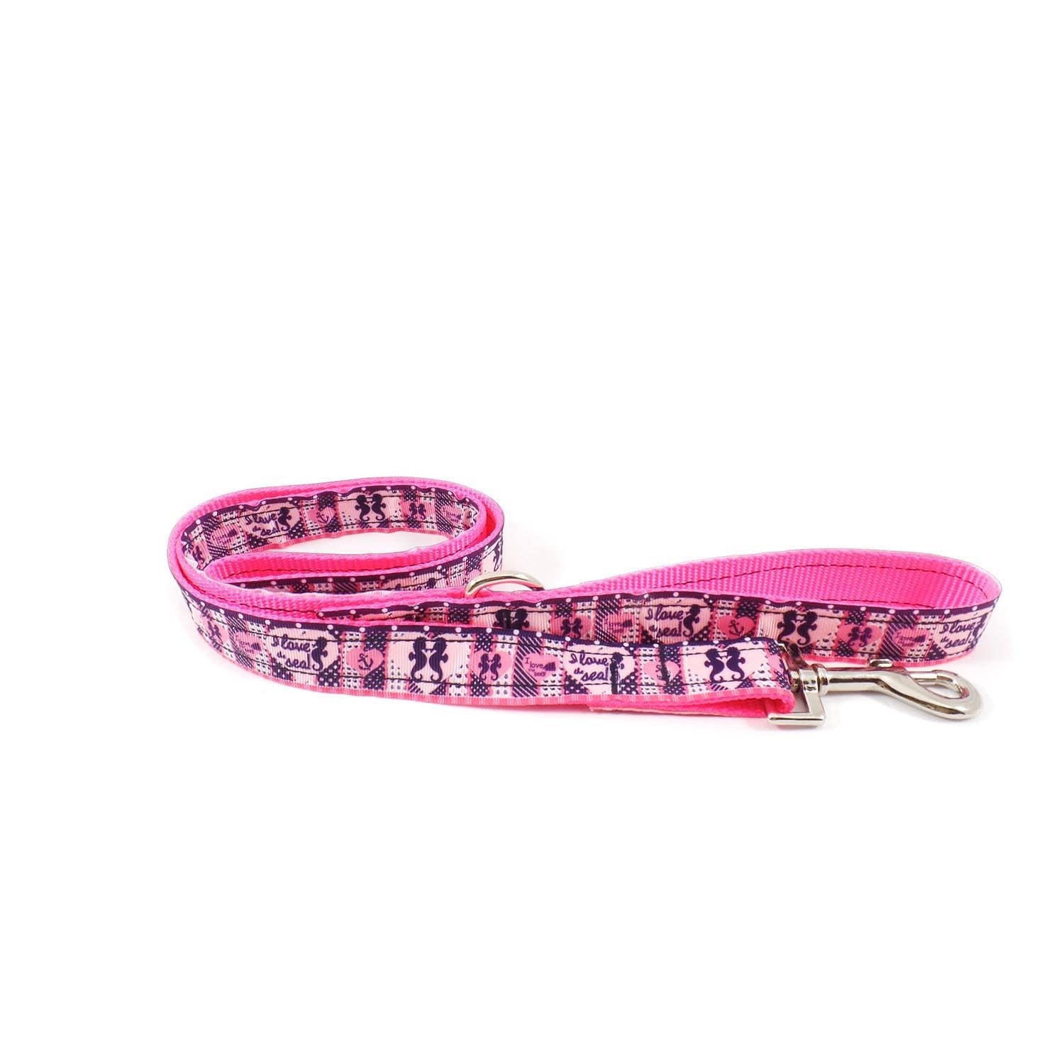 Pink Seahorses Leash
