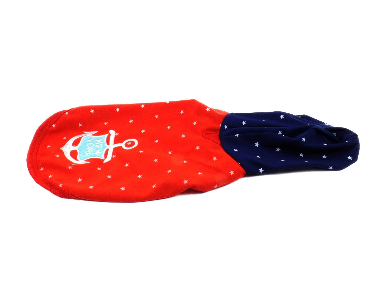 Dog Hoodie Red and Blue with Anchor - Beach & Dog Co.