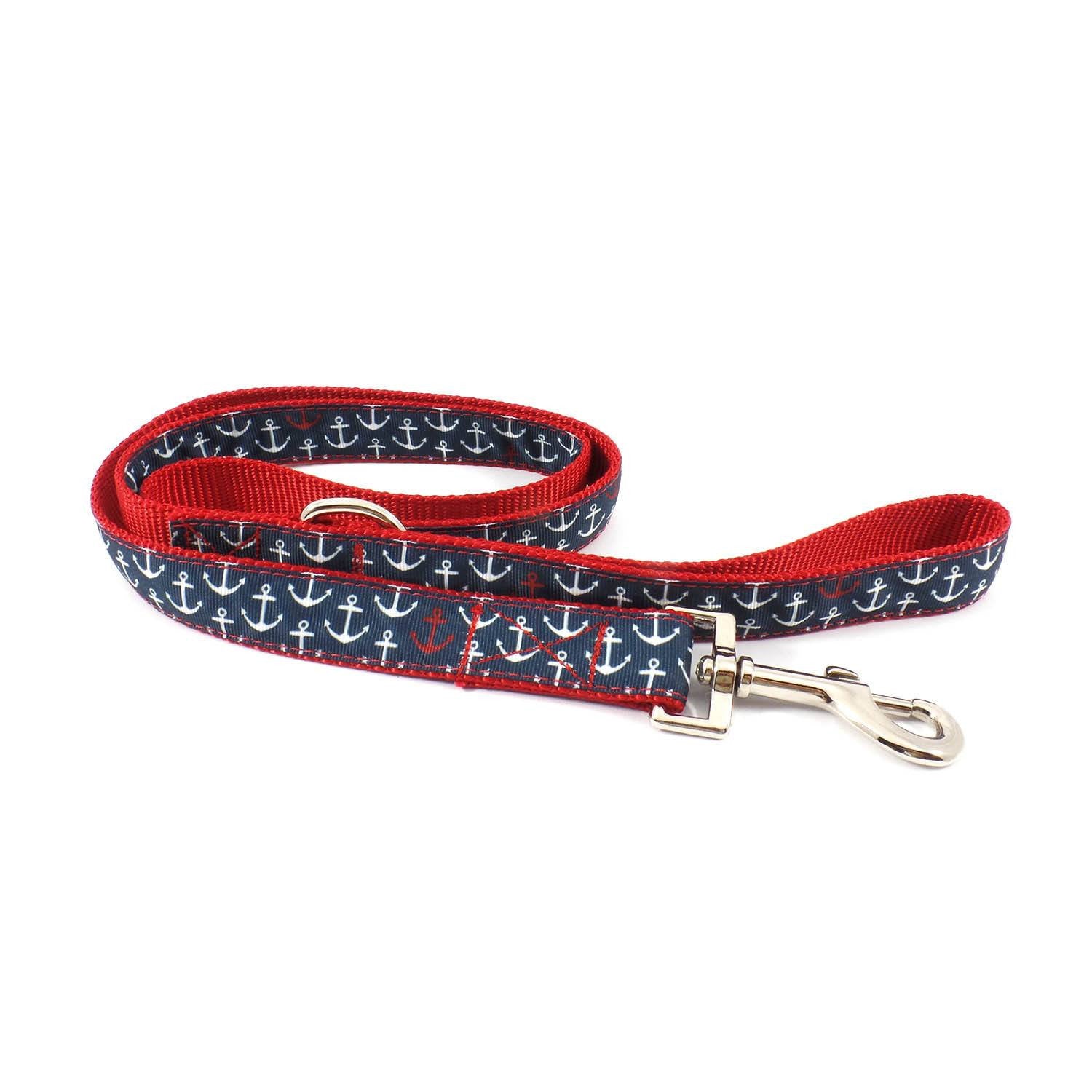 Red and Blue Anchor Leash