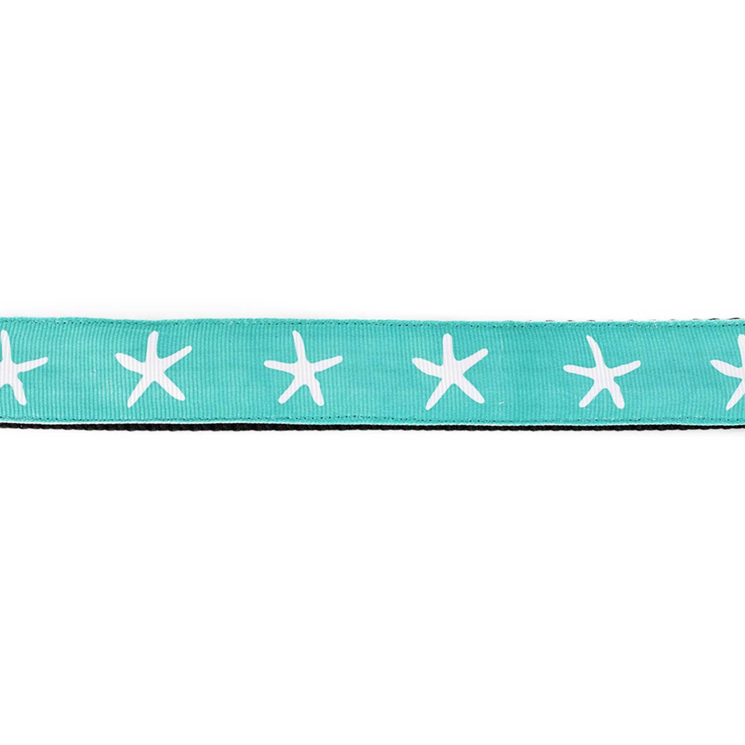 White Starfish on Aqua Leash - Beach & Dog Co.