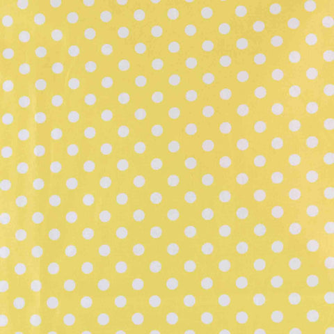 Yellow Polka Dots Basket Liner - Beach & Dog Co.