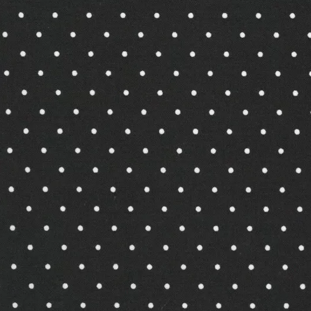 Large Black Polka Dot Basket Liner