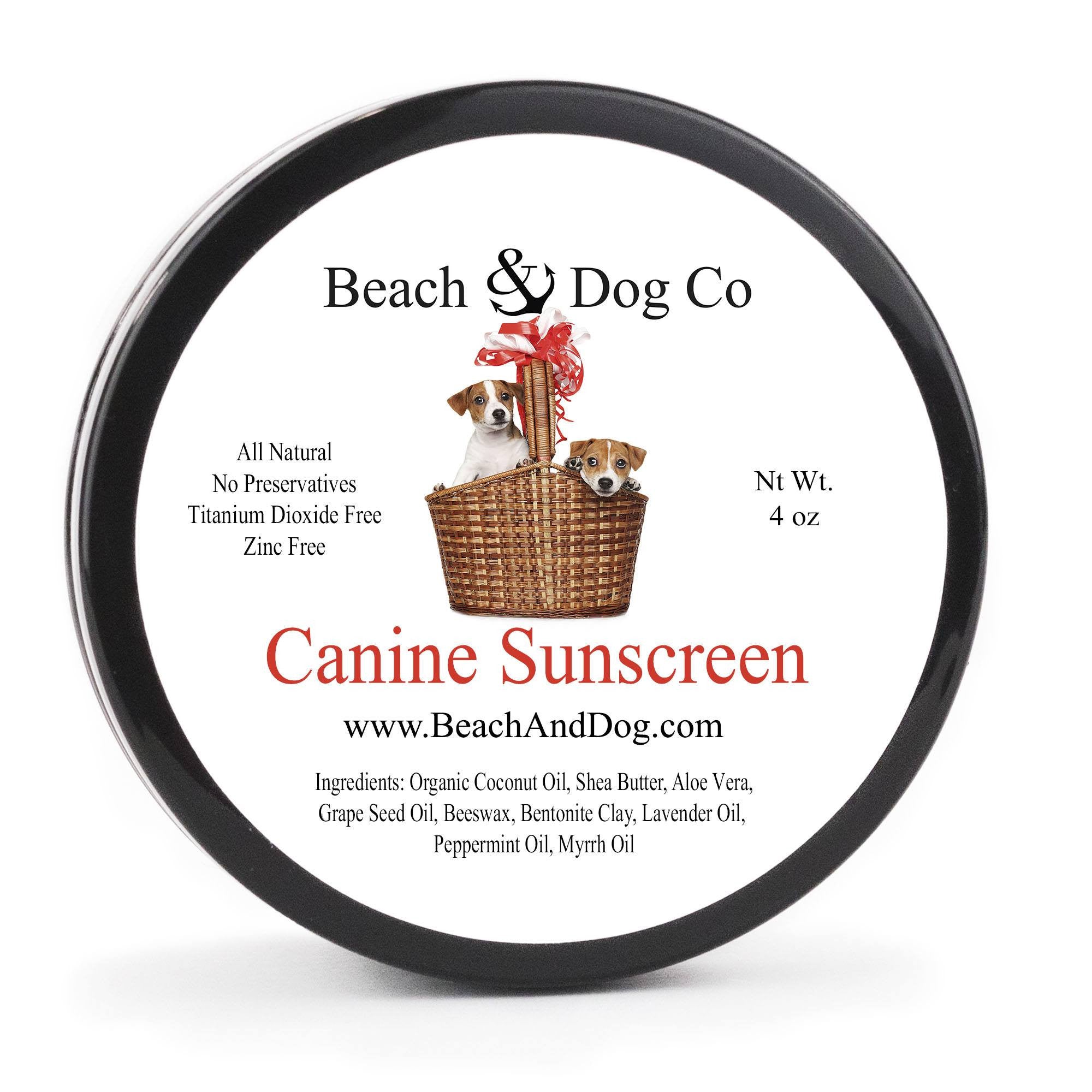 Canine Sunscreen (4 oz) Zinc and Titanium Dioxide Free - Beach & Dog Co.