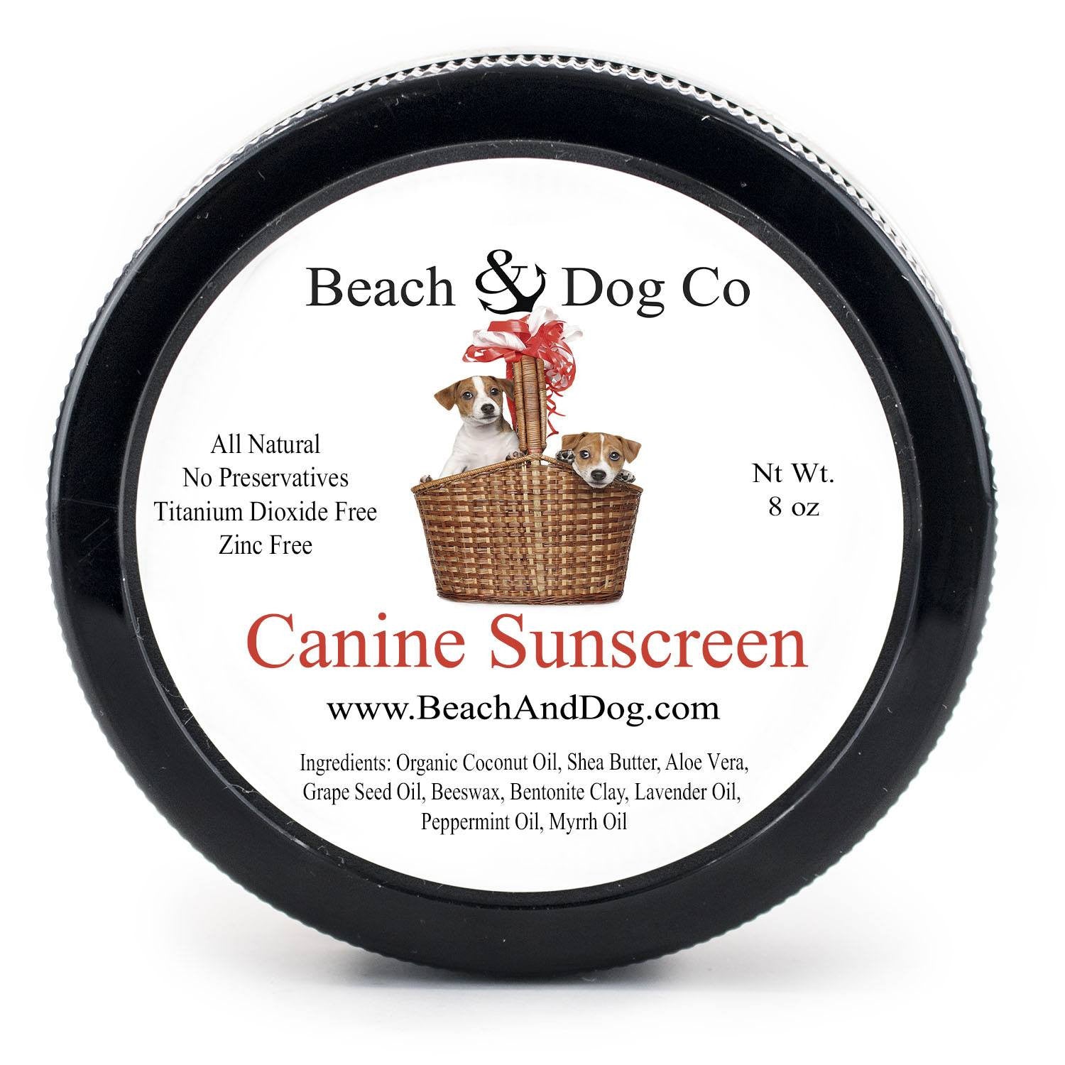 Canine Sunscreen (8 oz) Zinc and Titanium Dioxide Free - Beach & Dog Co.