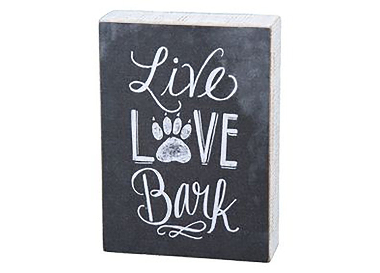 Box Sign - Live, Love, Bark - Beach & Dog Co.