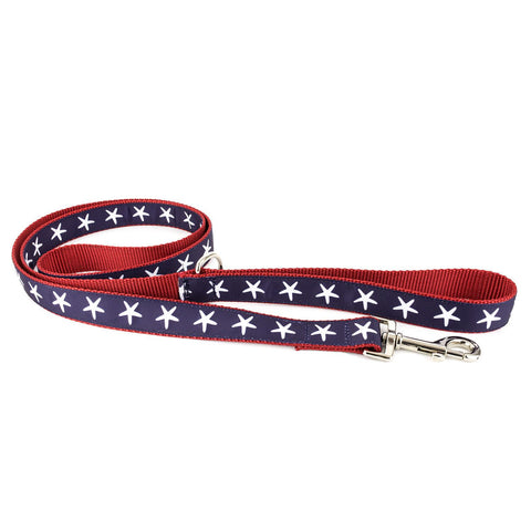 Blue Anchors on Pink Stripes Leash