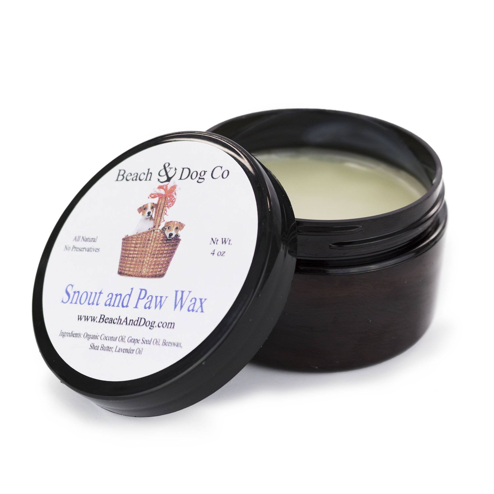 Snout and Paw Wax (4 oz) For Dry Chapped Cracked Noses and Paws - Beach & Dog Co.