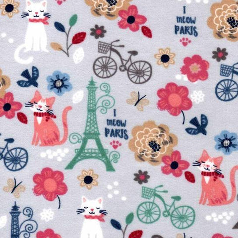 Paris, Bikes, and Kittens Basket Liner